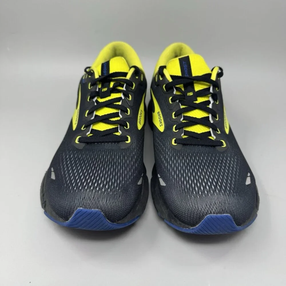 Brooks Ghost 15 Men's Size 10 D (Medium) Running Shoes Black Yellow